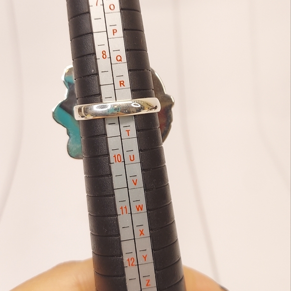 ❗️PLEASE DO NOT BUY❗️Sterling Turquoise Ring Sz 9 - Picture 3 of 8